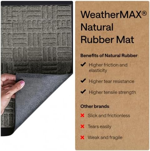 GORILLA GRIP WeatherMAX Door Mat, Indoor Outdoor Use - Image 5