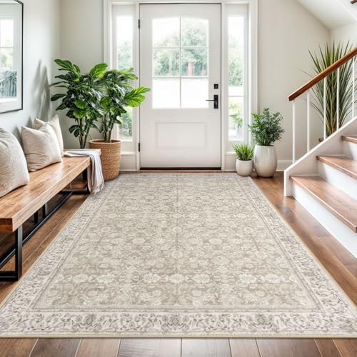 SIILOOM 4x6 Washable Area Rug Non Slip Door Mat Indoor by SiiloomRug