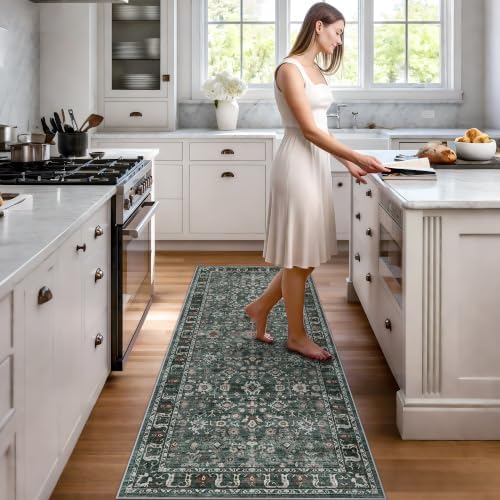 Green Entryway 2x5 Runner Rug: Runner - Image 3