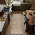 HUGEAR Brown 2x8 Neutral Runner Rugs by HUGEAR