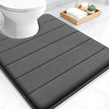 OLANLY Memory Foam Toilet Rugs U Shaped 24x20, Super Soft and Absorbent by OLANLY