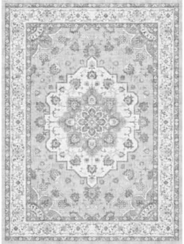 4x4 Washable Square Entryway Rug: Non-Slip Small Area Rug by HYHAOYUNLAI