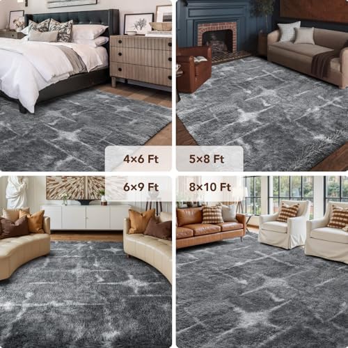 FinRèc Home 8x10 Non-Slip Fluffy Area Rugs - Image 6