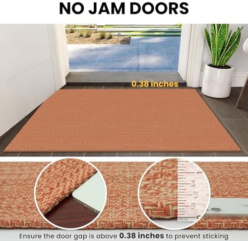 IOHOUZE Washable Runner Rug 2x8 Non Slip Rubber Backed Hallway Runner Entryway - Image 4