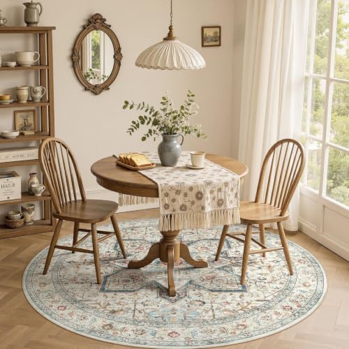 Tortania 6' Round Area Rug Living Room Rugs - Image 5