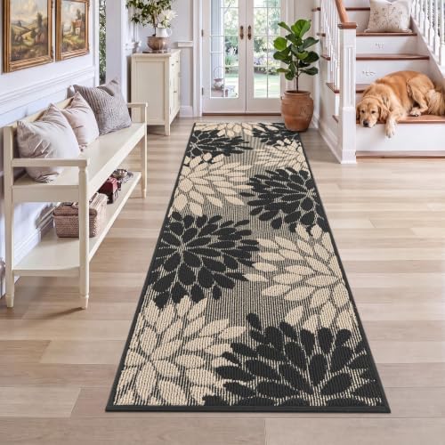 HEBE Washable Hallway Runner Rug 2x6, High-Low Textured Kitchen Rug Runner by HEBE