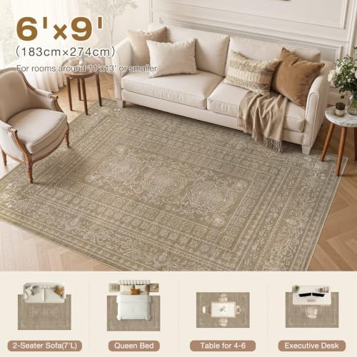 Nakagishi Neutral 6x9 Area Rugs - Image 5