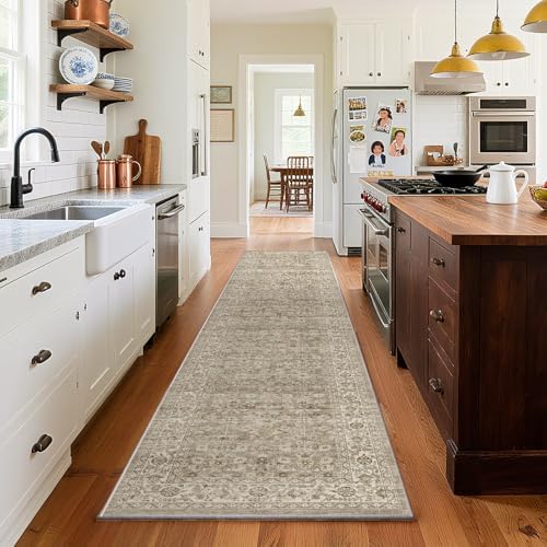 Machine Washable Kitchen Runner Rugs: 2'x10' Hallway Rug Stain Resistant Non by palohom