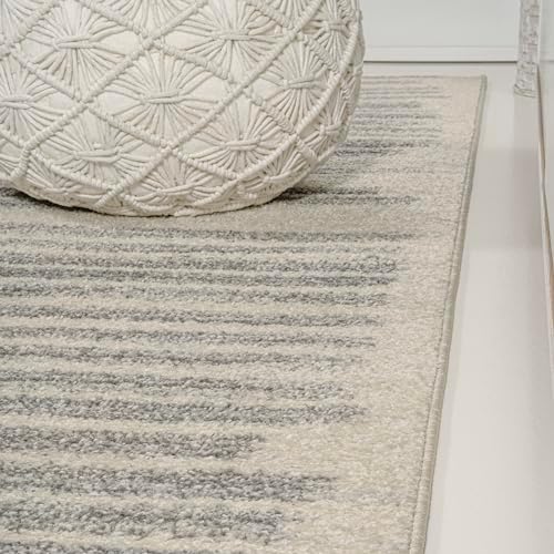 JONATHAN Y Khalil Modern Berber Stripe Cream/Gray Indoor Area Rug, Contemporary - Image 6