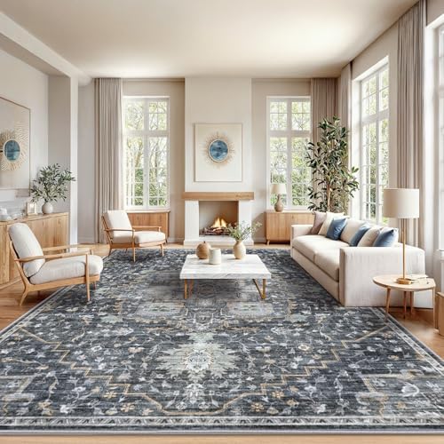 Amada Large 10x14 Washable Area Rug by AMADAHOMEFURNISHING