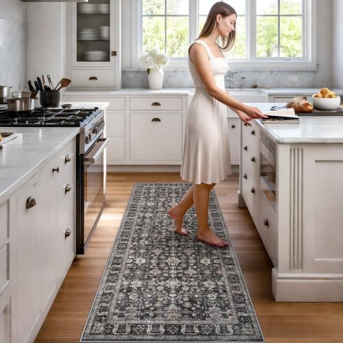 Black Entryway 2x5 Runner Rug: Runner - Image 3