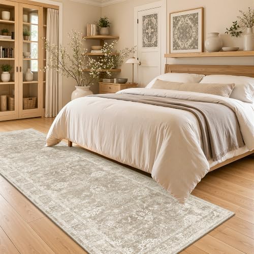 Madane Runner Rug 3x12 for Hallway, Kitchen Non-Slip Runner Rug Brown/Sand - Image 4