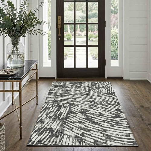3x5 Washable Rug Modern Carpet for Entryway Bedroom by LatteFog