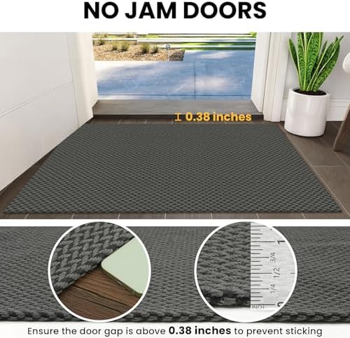 IOHOUZE Small Area Rug 2x3 Washable Woven Rugs - Image 3