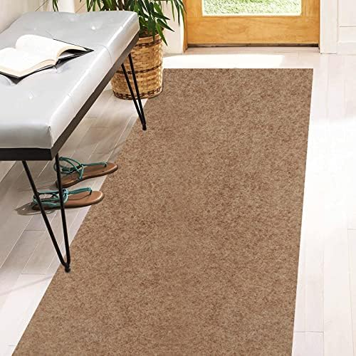 3' x 63' Runner Rugs with Rubber Backing, Indoor Outdoor Utility Carpet Runner by Heyroll