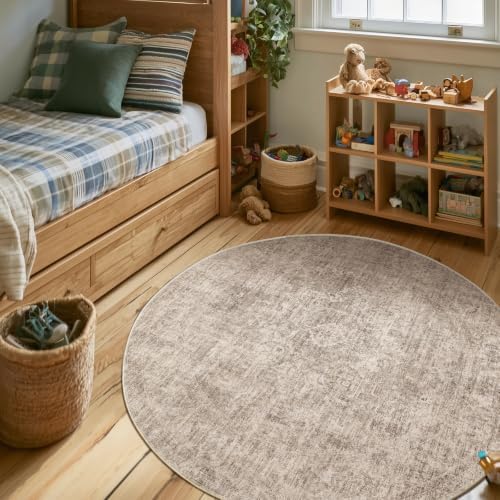 Machine Washable Rugs for Living Room: 4x4 Area Rugs for Bedroom - Image 4