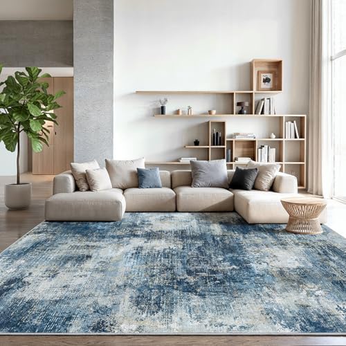 Amada Washable 9'x12' Abstract Area Rug by AMADAHOMEFURNISHING