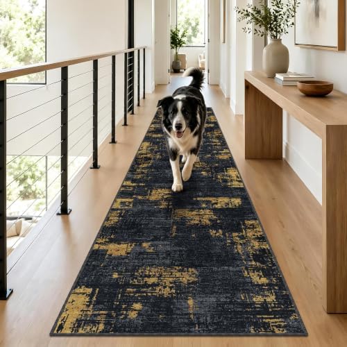 Hallway Runner Rug 2x10 Textured Non Slip Carpet Runner - Image 3