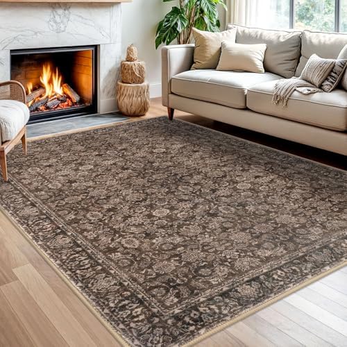SIILOOM 5x7 Washable Area Rug, Non Slip Indoor Mat by SiiloomRug