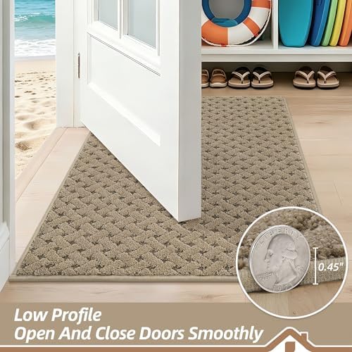BEQHAUSE Dirt Trapper Door Mat Non-Slip Entryway Rugs - Image 5