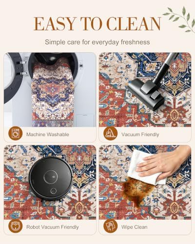 OLANLY 6x9 Washable Area Rug, Soft Non Slip Carpet - Image 6