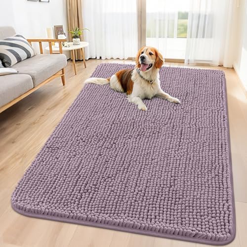 Smiry Dog Door Mat for Muddy Paws 59x35, Absorbs Moisture and Dirt Doormat by Smiry