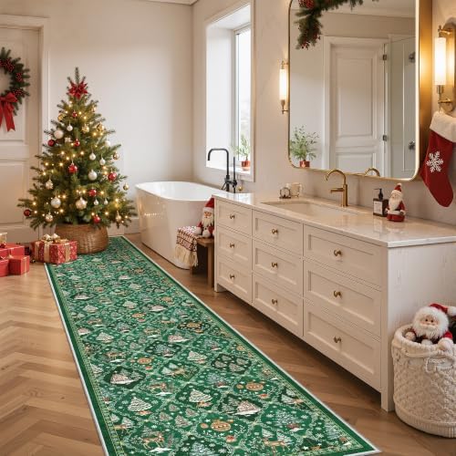 Madane Christmas Runner Rugs for Hallway 2x10 - Image 3