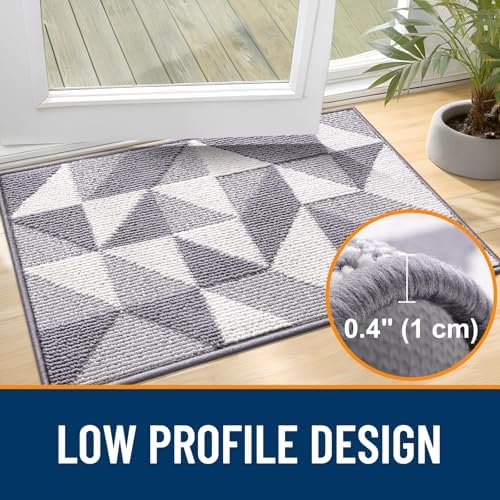 OLANLY Door Mat Indoor Entrance Washable 32x20, Odor-Free Low-Profile Front - Image 4