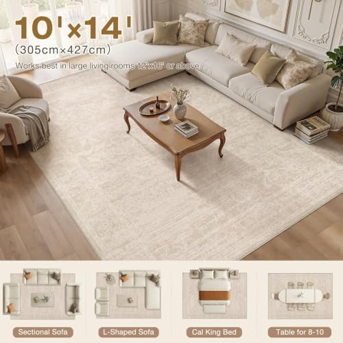 Nakagishi Neutral 10x14 Area Rugs - Image 5