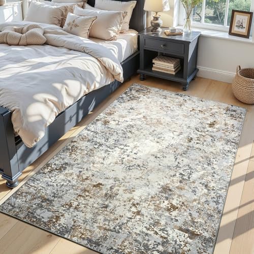Toneed 4x6 Washable Area Rugs for Bedroom Living Room - Image 2