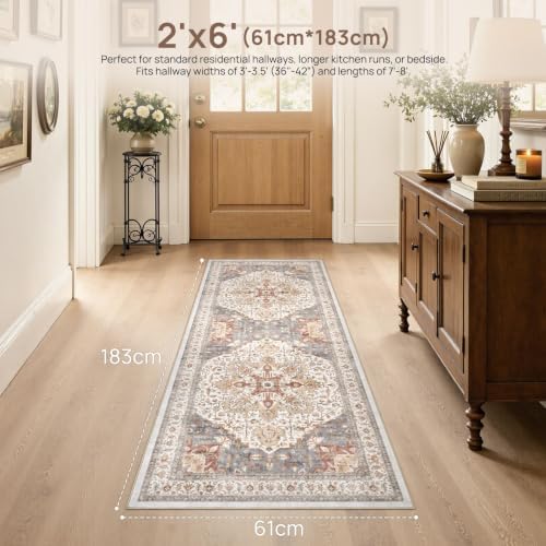 Tortania Area Rug 2x6 Runner Rugs - Image 2