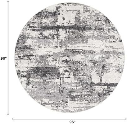 8ft Round Rug, Circle Area Rugs - Image 2