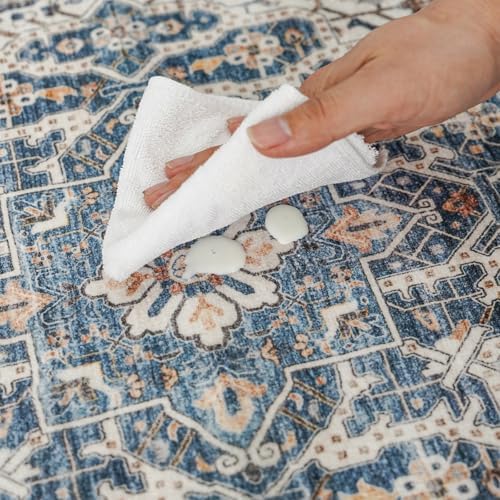 YOUFORTONG Washable Rug 3x5 Area Rugs: Soft Ultra Thin Low Pile Mat Machine - Image 3