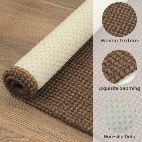EARTHALL Woven Area Rug 4x5 Ft Washable Rugs - Image 3