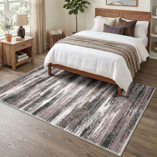 Lansny Modern Abstract 5x7 Area Rugs - Image 2