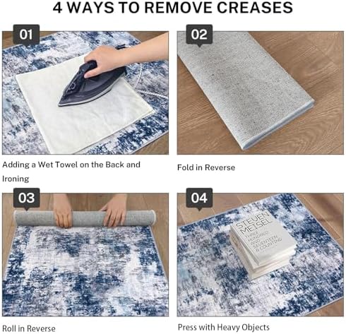 Lansny Modern Abstract Runner Rug 2x5 - Image 5