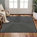 2x3 Entryway Rug Small Modern Abstract Door Mat by LatteFog