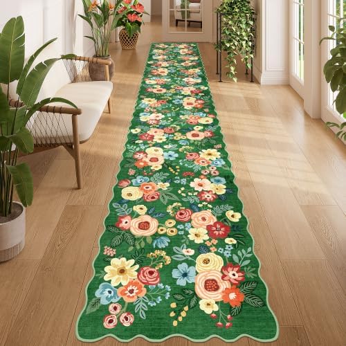 DUKINO 2x12 Washable Runner Rug, Long Runner Rug by DUKINO