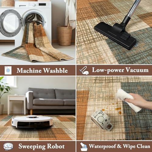 Washable 2x8 Runner Rug for Hallway Kitchen Bedroom - Image 6
