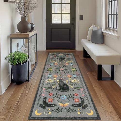 GarveeHome 2x6 Cat Washable Runner Rug - Image 3