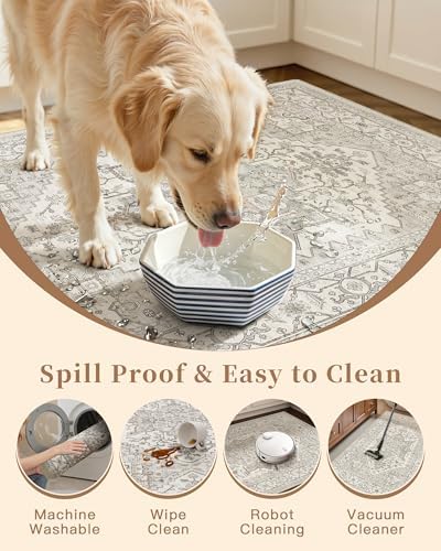 Madane Washable Kitchen Rug Set of 3 Small Area Rugs Non-Slip - Image 7