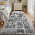 Noahas 2x10 Grey Fluffy Soft Runner Rug Non-Slip by ModernHomeDecor