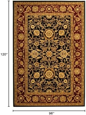 SAFAVIEH Lyndhurst Area Rug 8x10, Large Black & Red LNH212G - Image 2