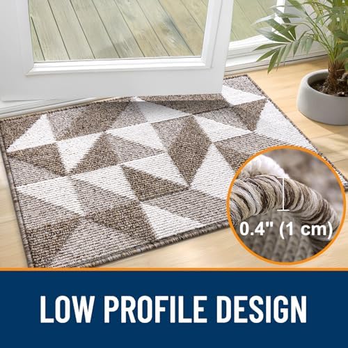 OLANLY Door Mat Indoor Entrance Washable 30x17, Odor-Free Low-Profile Front - Image 4