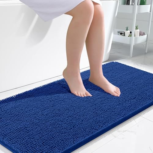 OLANLY Bathroom Runner Rugs 47x24, Extra Soft Absorbent Chenille Bath Rugs by OLANLY