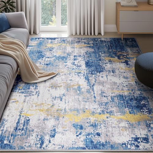 RELEANY Washable 5'x7' Abstract Area Rug - Image 2