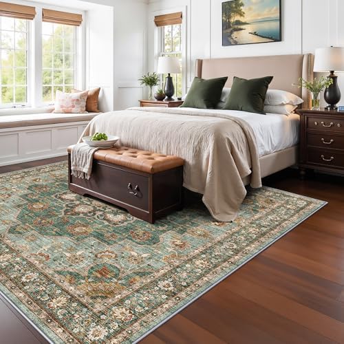TOPRUUG Washable 7x7 Rug Square: Soft Living Room Area Rug - Image 4