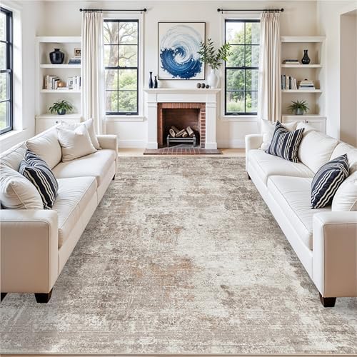 Washable 7x10 Area Rug for Living Room– Soft Non-Slip Carpet for Bedroom Dining - Image 2