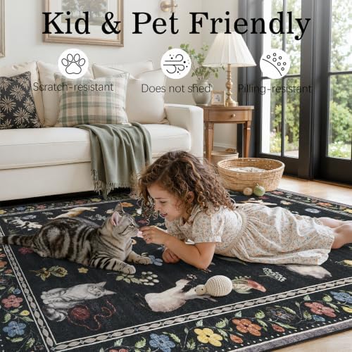 DCX Washable 6x9 Cat Rug for Living Room - Image 5
