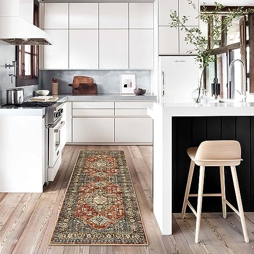 Lahome Oriental Washable Kitchen Runner Rug, 2x6 Runners - Image 3